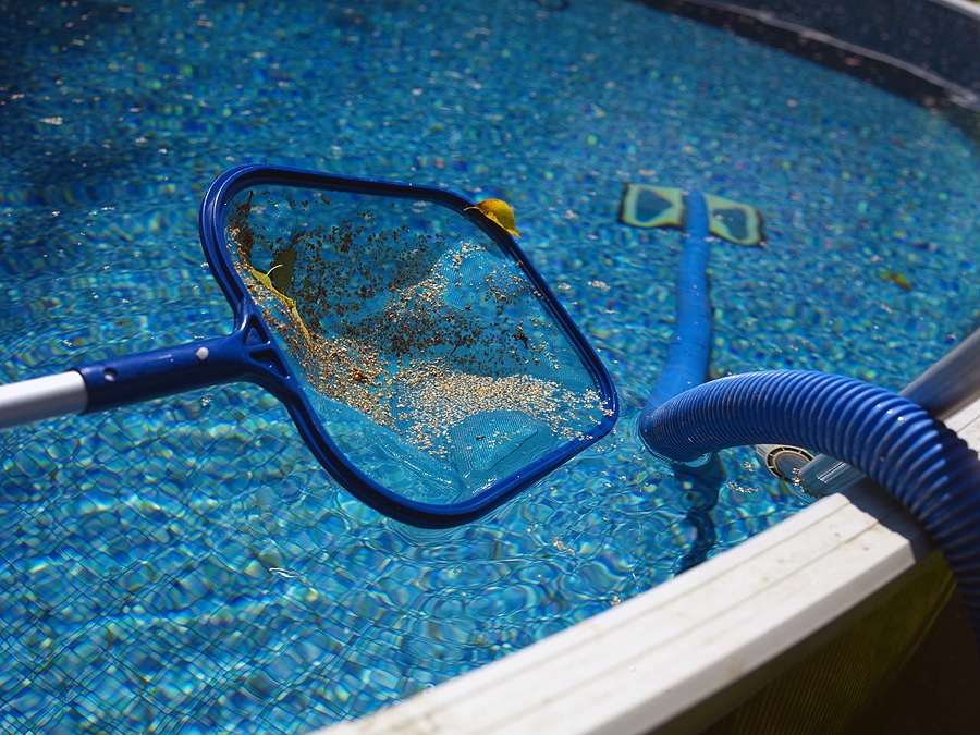 How to Get Rid of Pollen in your Pool (and other Small Debris) - Vue Custom  Pools & Design